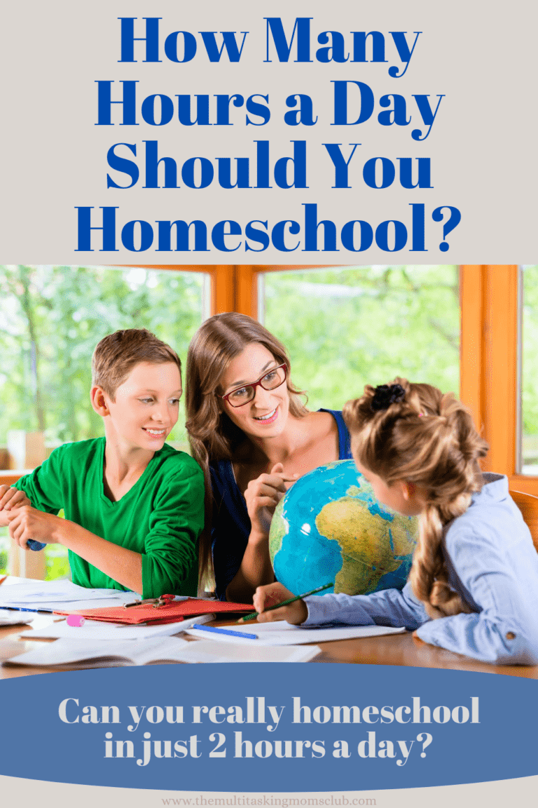 How Many Hours a Day Should You Homeschool? The Multitasking Moms Club